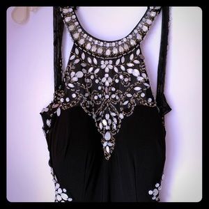 Floor length prom dress from David’s Bridal